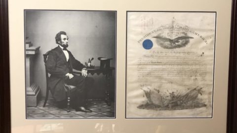 Abraham Lincoln Signed Military Appointment