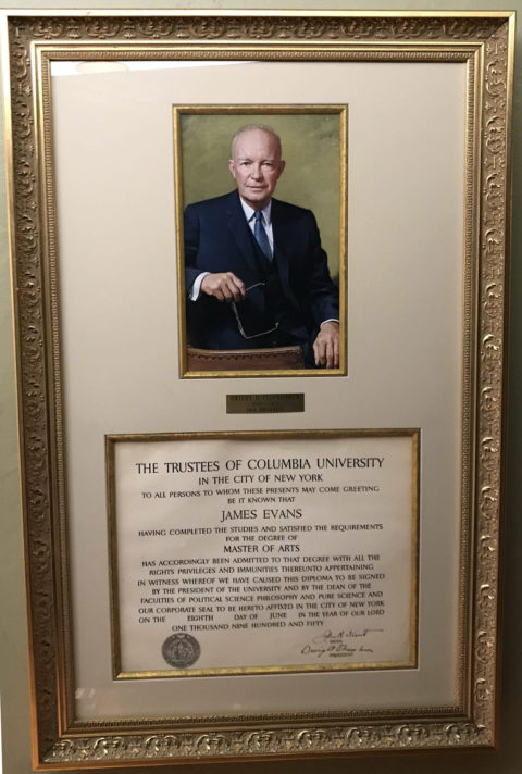 Dwight D Eisenhower Columbia University Signature
