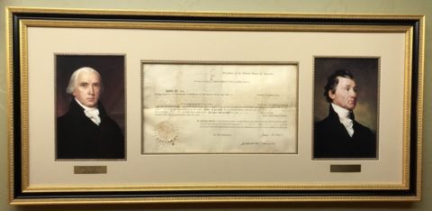 James Madison and James Monroe Signatures