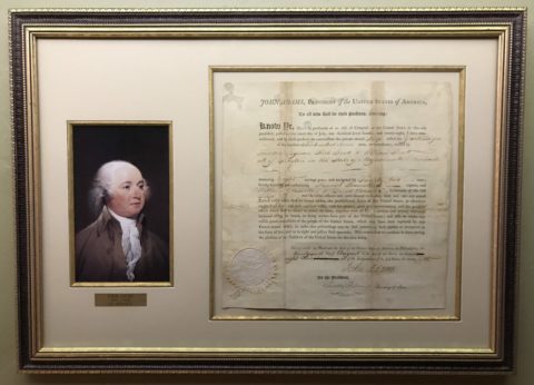 John Adams Presidential Signature