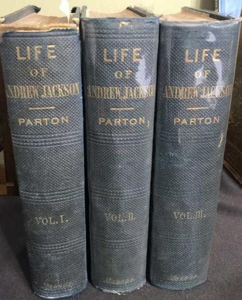 Life of Andrew Jackson by James Parton; Signed by Franklin Pierce