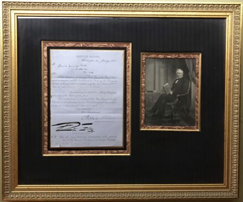 Millard Fillmore Presidential Signature